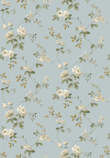 8087 Värmdö Light Blue Anno II Wallpaper by Boråstapeter