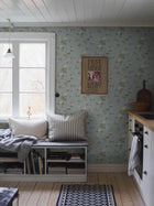 8087 Värmdö Light Blue Anno II Wallpaper by Boråstapeter