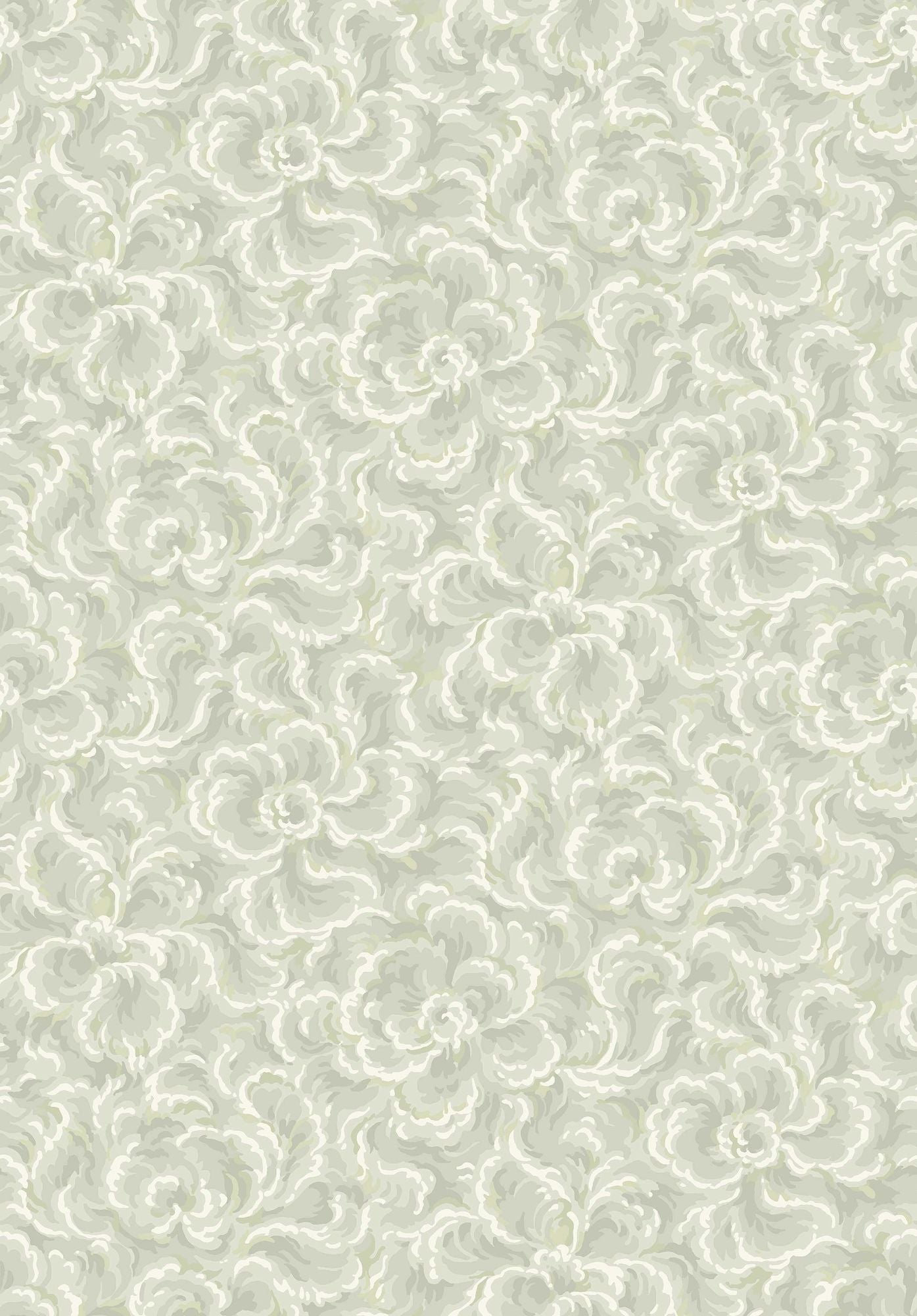 8089 Änggården Light Green Anno II Wallpaper by Boråstapeter