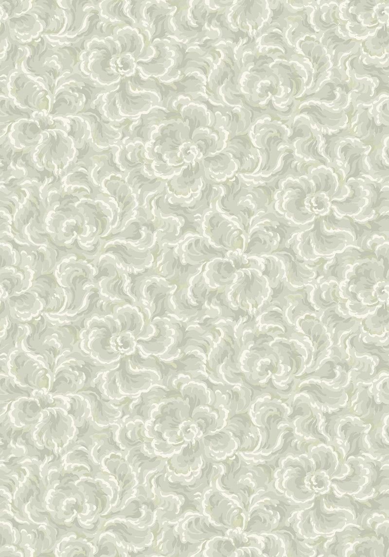 8089 Änggården Light Green Anno II Wallpaper by Boråstapeter