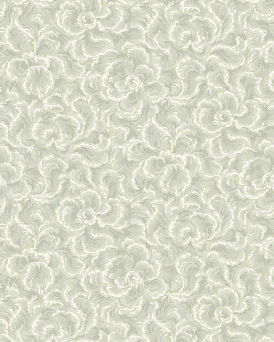 8089 Änggården Light Green Anno II Wallpaper by Boråstapeter