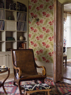 8090 Vallmo Red and Yellow Wallpaper by Boråstapeter