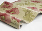 8090 Vallmo Red and Yellow Wallpaper by Boråstapeter