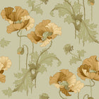 8092 Vallmo Yellow and Green Wallpaper by Boråstapeter