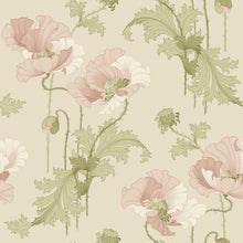 8093 Vallmo Pink and Beige Wallpaper by Boråstapeter