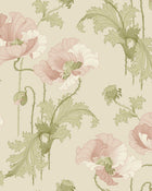 8093 Vallmo Pink and Beige Wallpaper by Boråstapeter