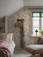 8093 Vallmo Light Pink and Beige Anno II Wallpaper by Boråstapeter