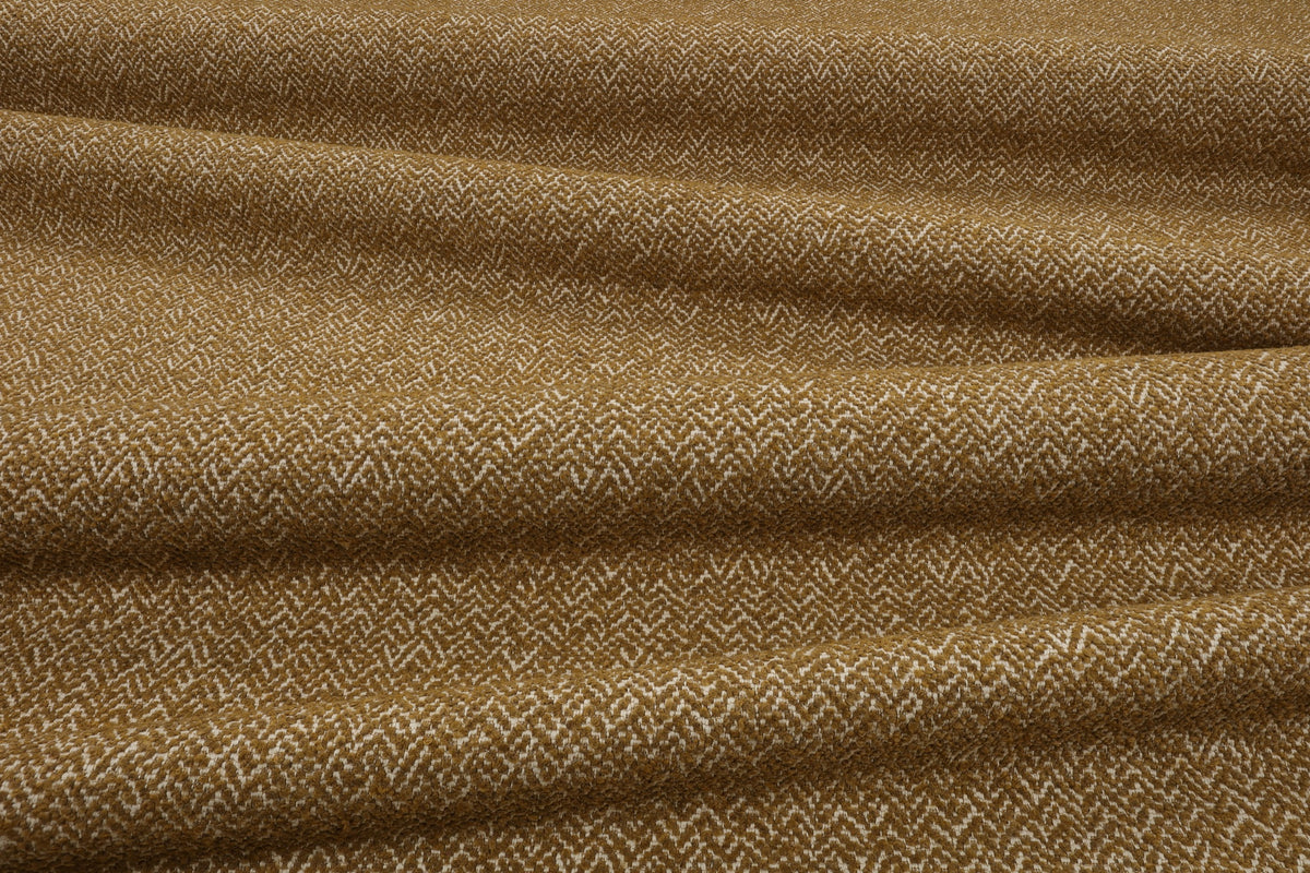 Arley Goldcrest Lowen Fabric by Romo draped