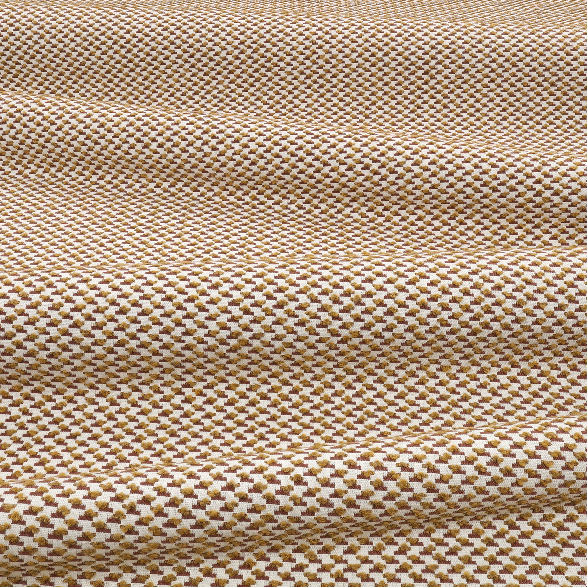 Ida Goldcrest Lowen Fabric by Romo draped