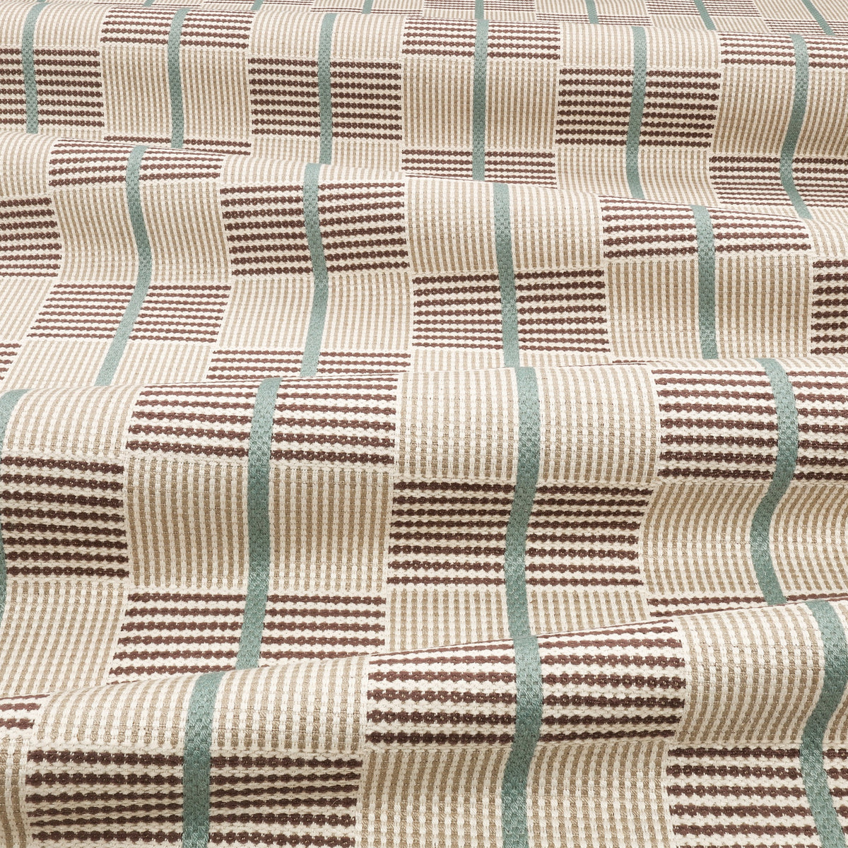 Elmore Agate Lowen Fabric by Romo draped