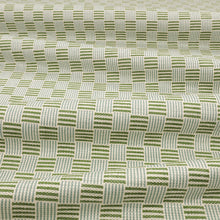 Coby Thyme Lowen Fabric by Romo draped
