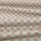 Coby Chocolate Lowen Fabric by Romo draped
