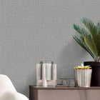 8103 Giorgio Plain Texture Silver Wallpaper By Belgravia