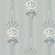 Margareta Powder Blue Ett Hem Wallpaper by Sandberg