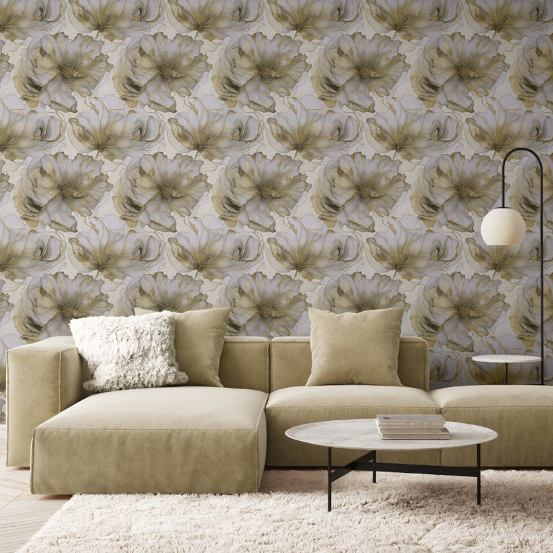811322 Renata Floral Cream Wallpaper by Muriva