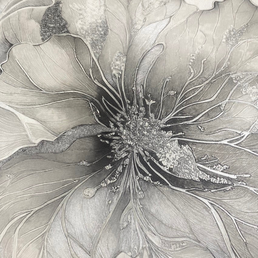 811323 Renata Floral Grey Wallpaper by Muriva