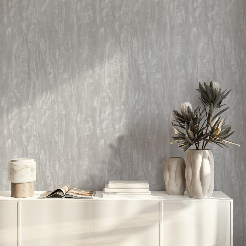 811333 Renata Texture Grey Wallpaper by Muriva