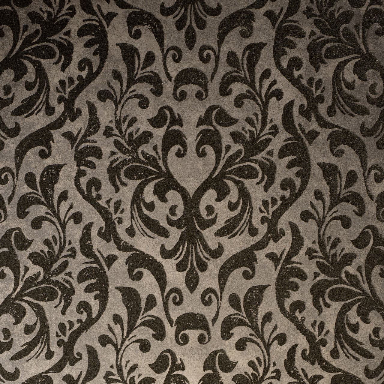 81253 Dark Brown Mayfair / Loft Damask Flock Urban Classics Wallpaper By Hohenberger Galerie