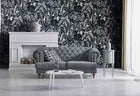 81264 Elephant Leaf Blue Feel Wallpaper By Hohenberger