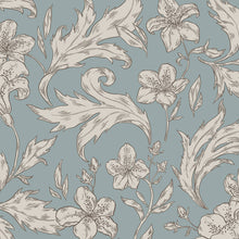 813-36 Karin Misty Blue Ett Hem Wallpaper by Sandberg