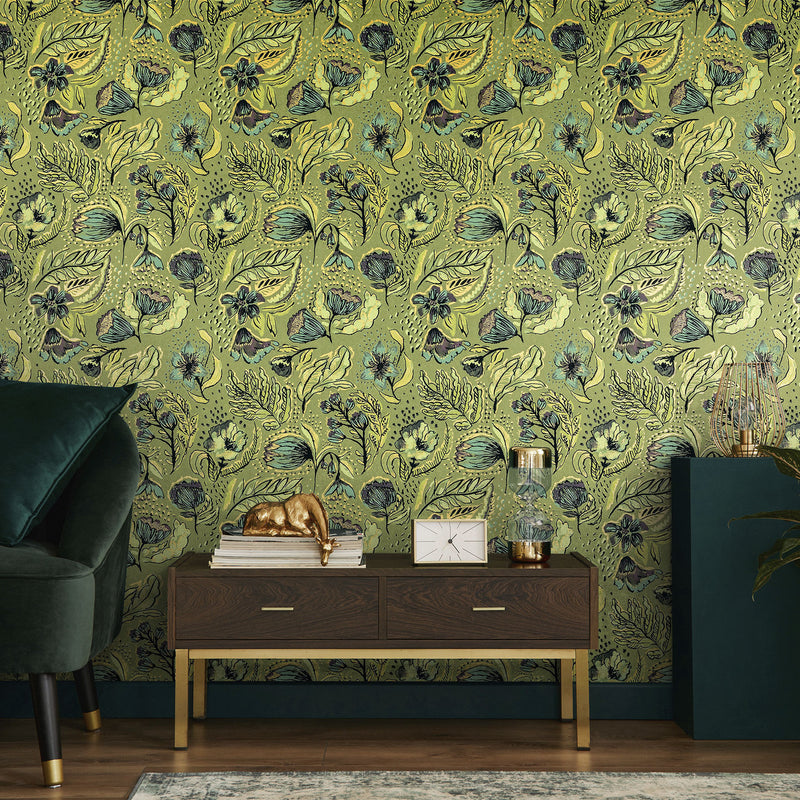 81330 Felice Pepper Green Pepper Wallpaper By Hohenberger