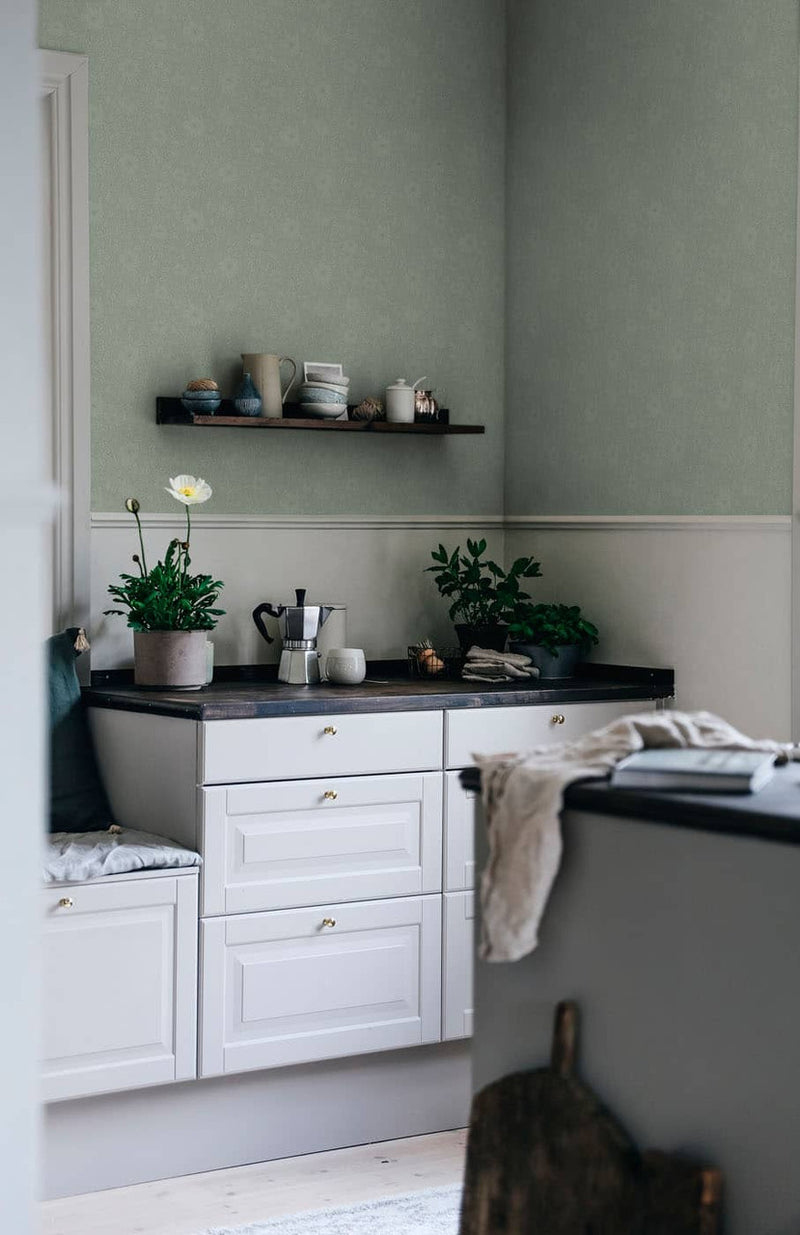 814-38 Anton Forest Green Ett Hem Wallpaper by Sandberg