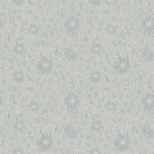 814-56 Misty Blue Anton Trädgården Wallpaper by Sandberg