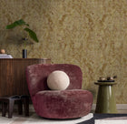 81421 Fleur Olive Cerra Wallpaper by Galerie - Room