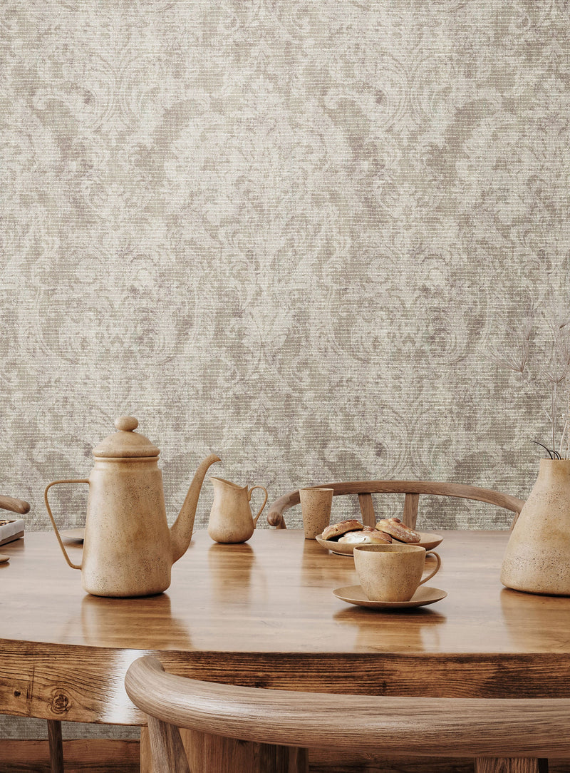 81427 Fleur Sand Cerra Wallpaper by Galerie - Room