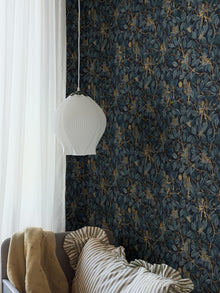 8142 Fairies Blue Wallpaper by Boråstapeter
