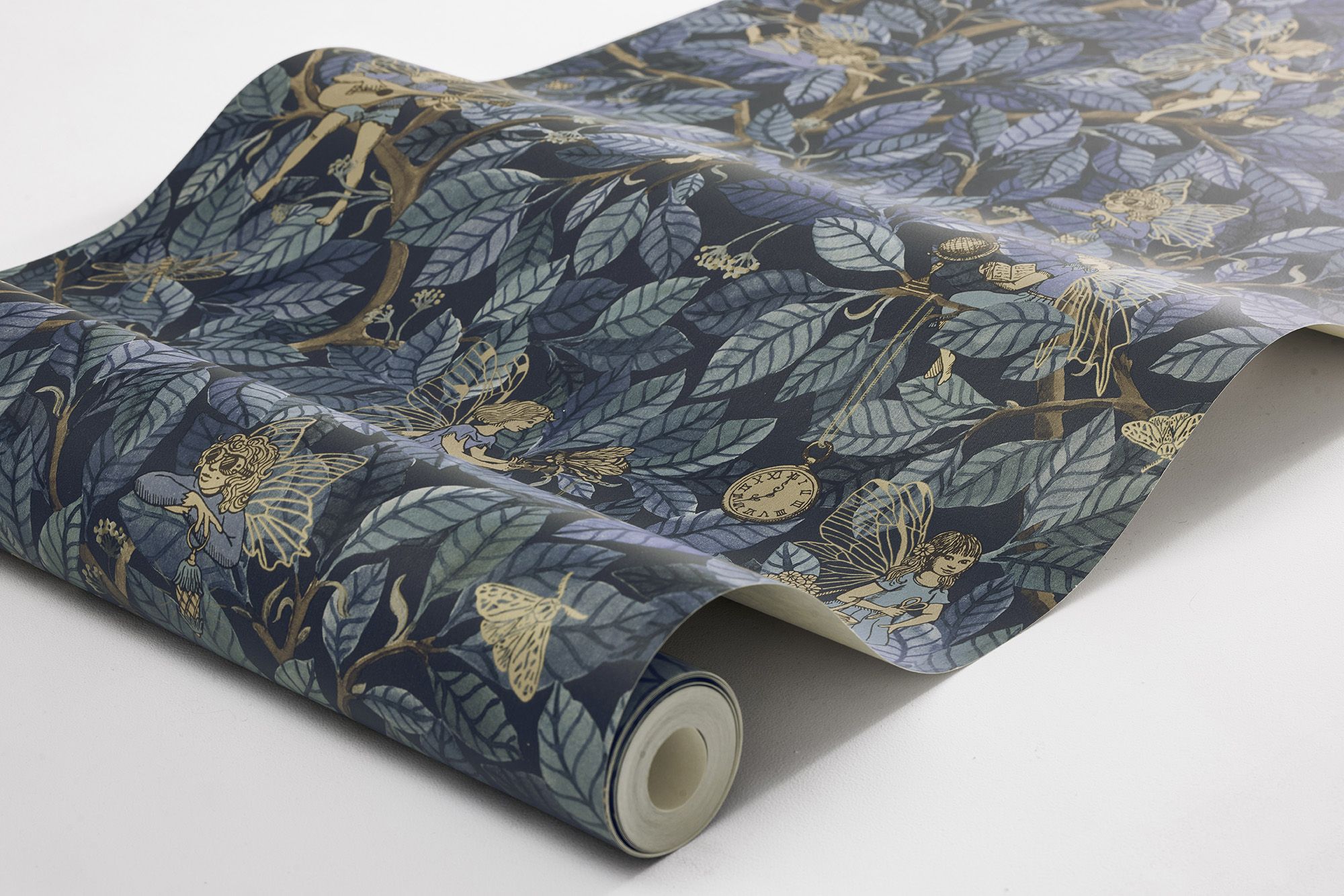 Fairies Blue Fairyland Wallpaper by Boråstapeter