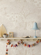 8143 Kingdom of the Willow Beige Wallpaper by Boråstapeter