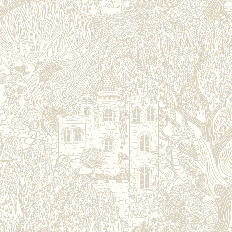 8143 Kingdom of the Willow Beige Wallpaper by Boråstapeter