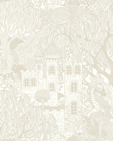 8143 Kingdom of the Willow Beige Wallpaper by Boråstapeter