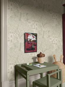 8144 Kingdom of the Willow Green Wallpaper by Boråstapeter