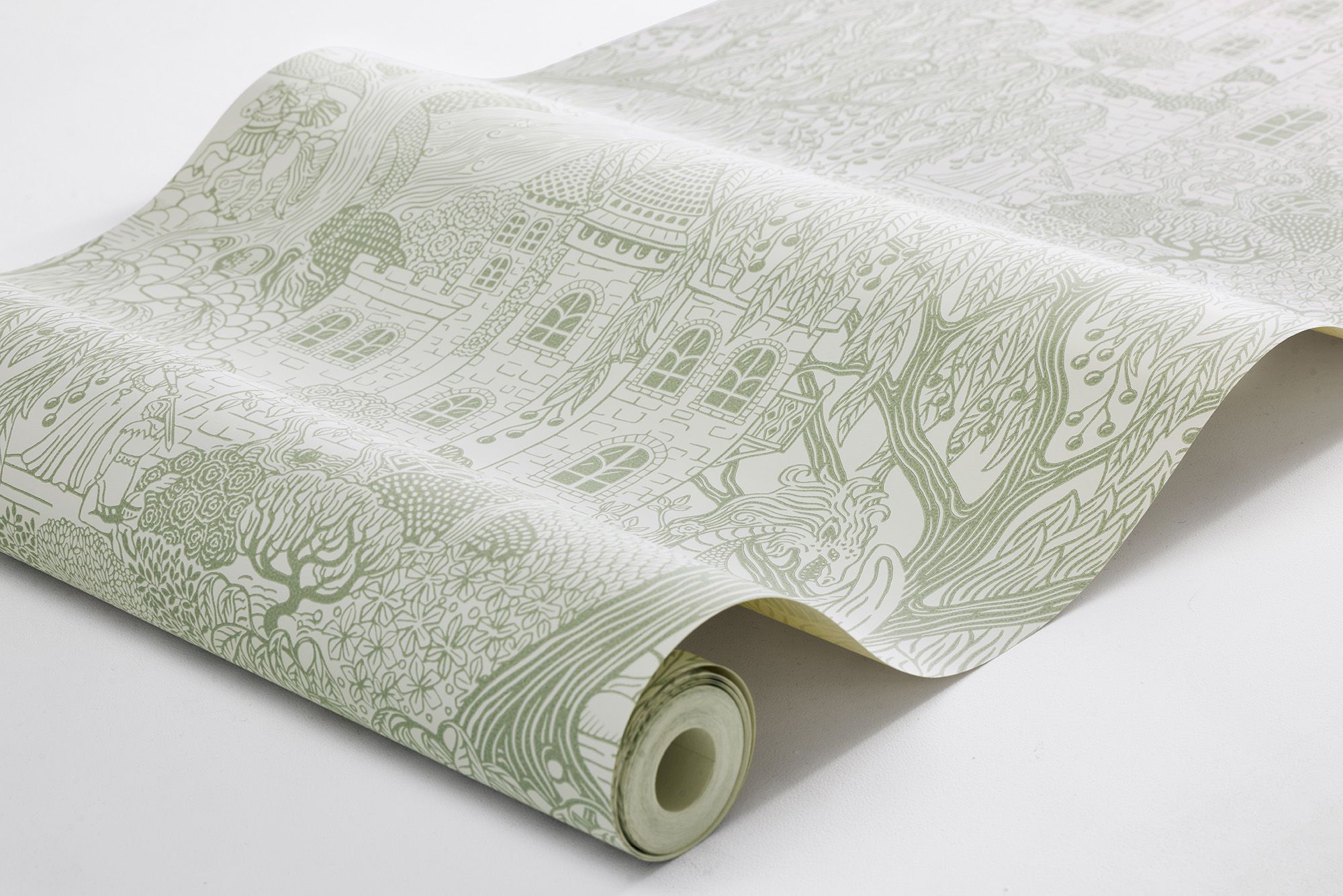 8144 Kingdom of the Willow Green Wallpaper by Boråstapeter