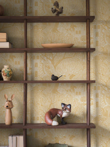 8145 Kingdom of the Willow Yellow Wallpaper by Boråstapeter
