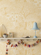8145 Kingdom of the Willow Yellow Wallpaper by Boråstapeter
