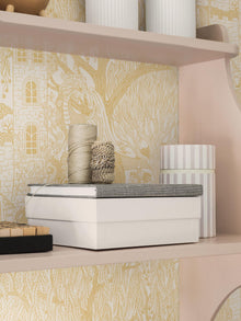 8145 Kingdom of the Willow Yellow Wallpaper by Boråstapeter