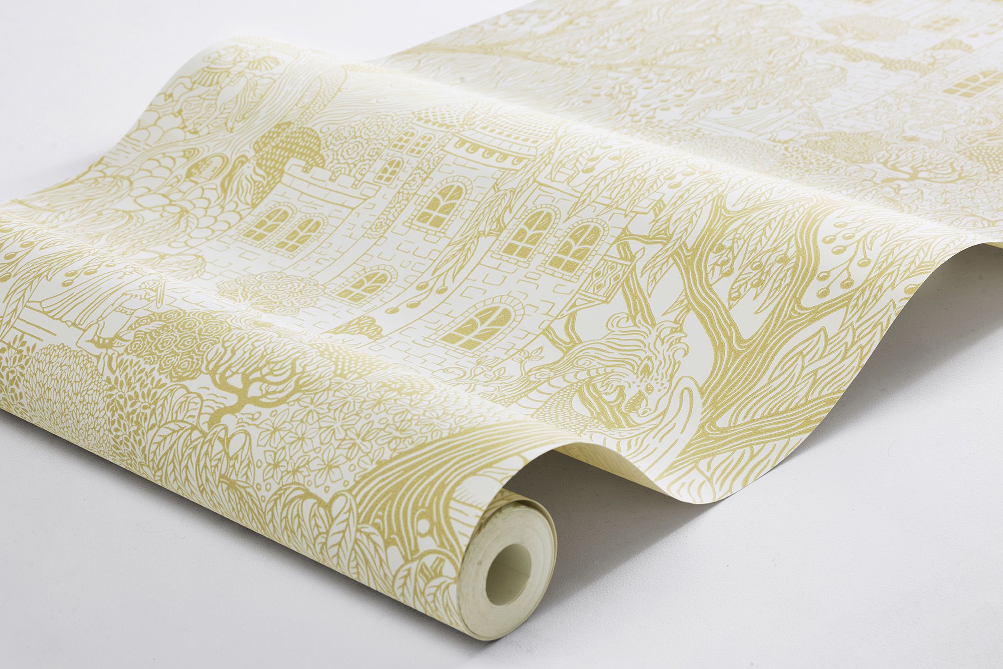 8145 Kingdom of the Willow Yellow Wallpaper by Boråstapeter