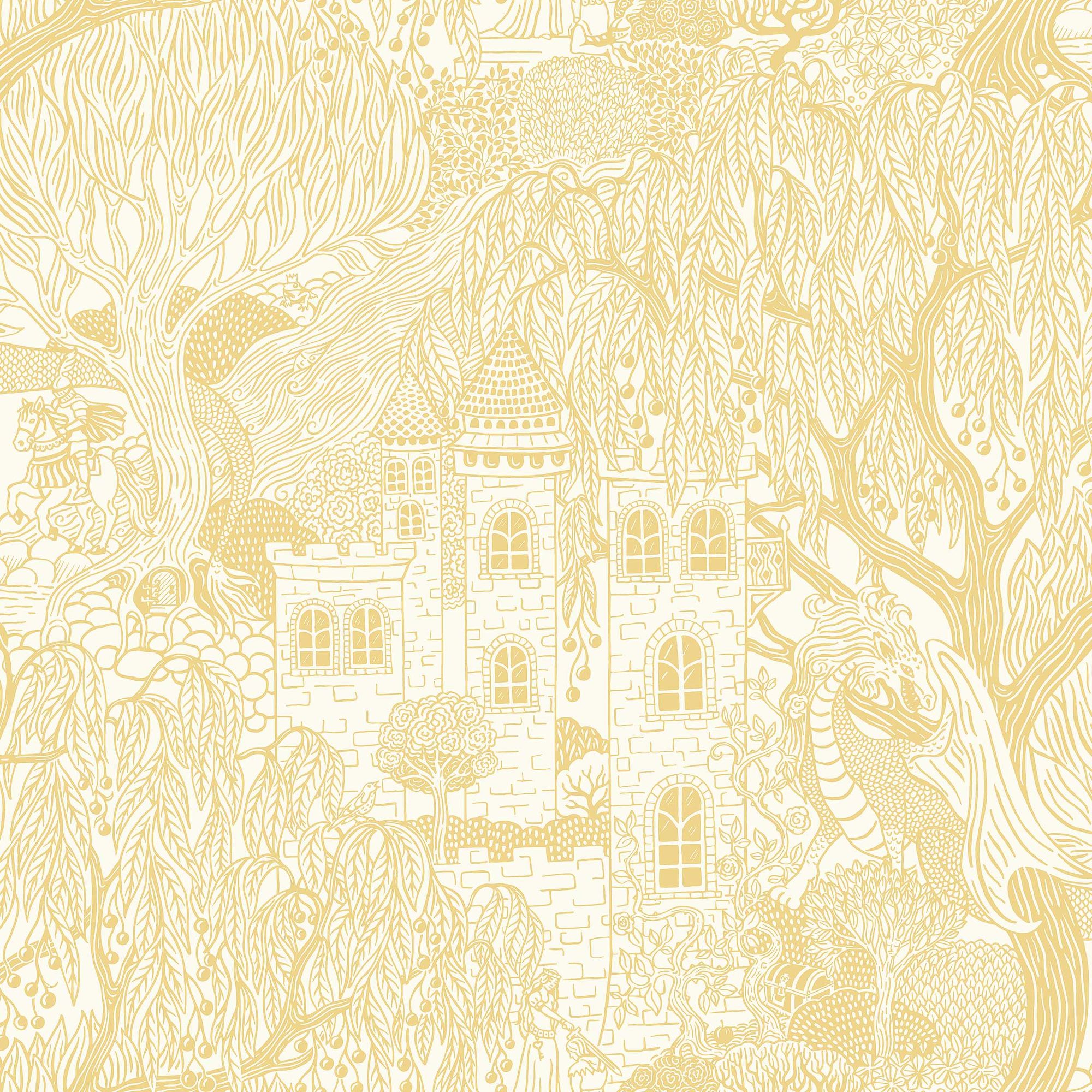 8145 Kingdom of the Willow Yellow Wallpaper by Boråstapeter