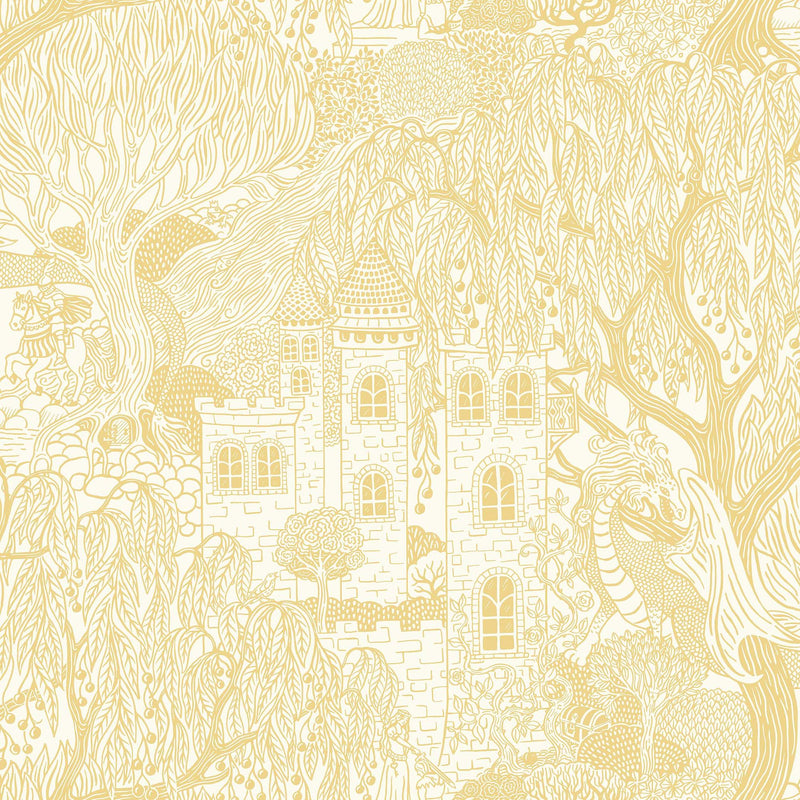 8145 Kingdom of the Willow Yellow Wallpaper by Boråstapeter