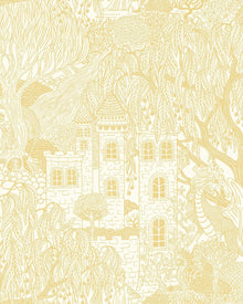 8145 Kingdom of the Willow Yellow Wallpaper by Boråstapeter