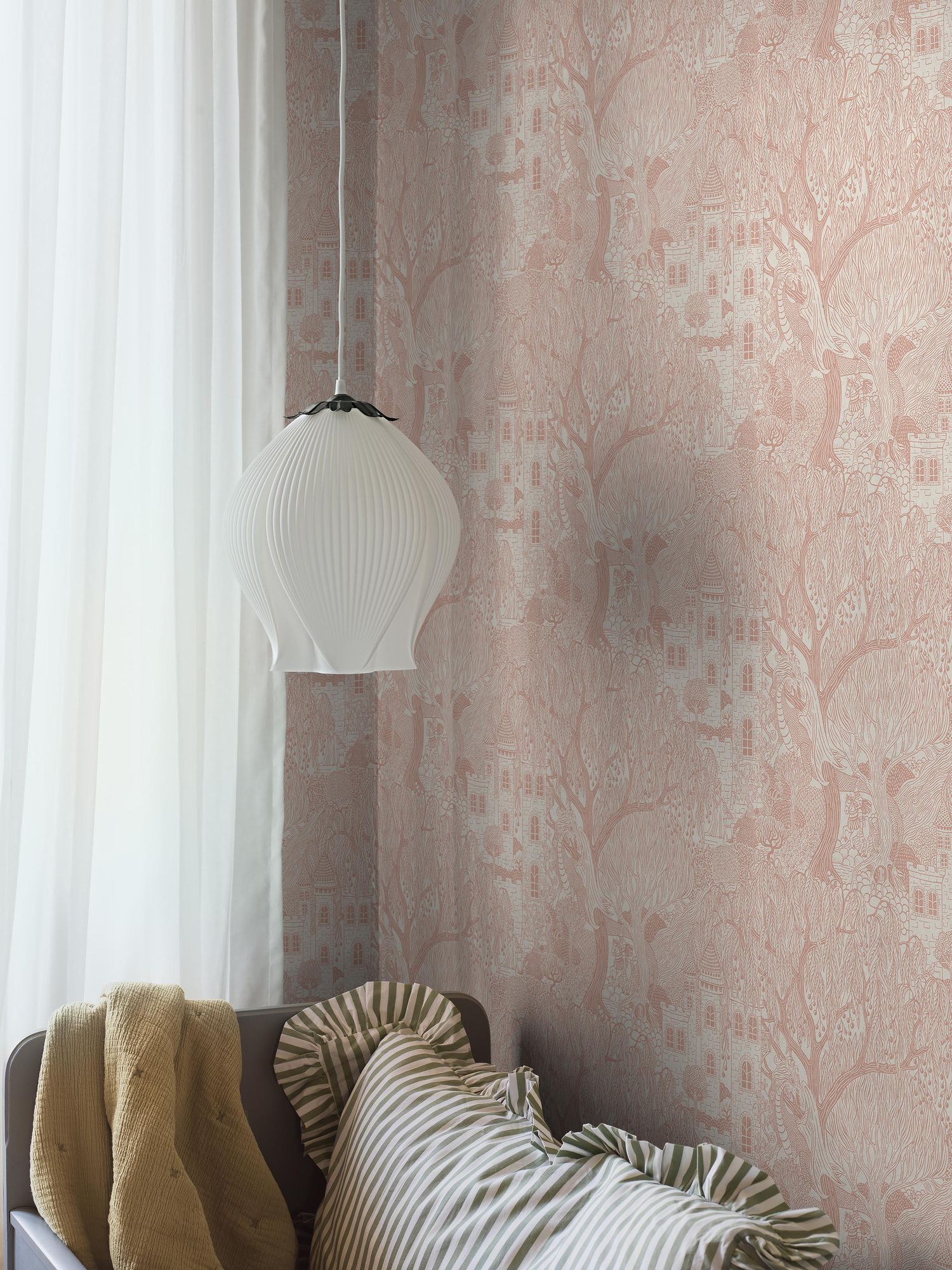 8146 Kingdom of the Willow Pink Wallpaper by Boråstapeter