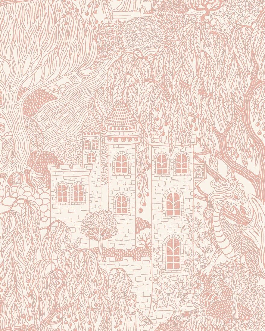 8146 Kingdom of the Willow Pink Wallpaper by Boråstapeter