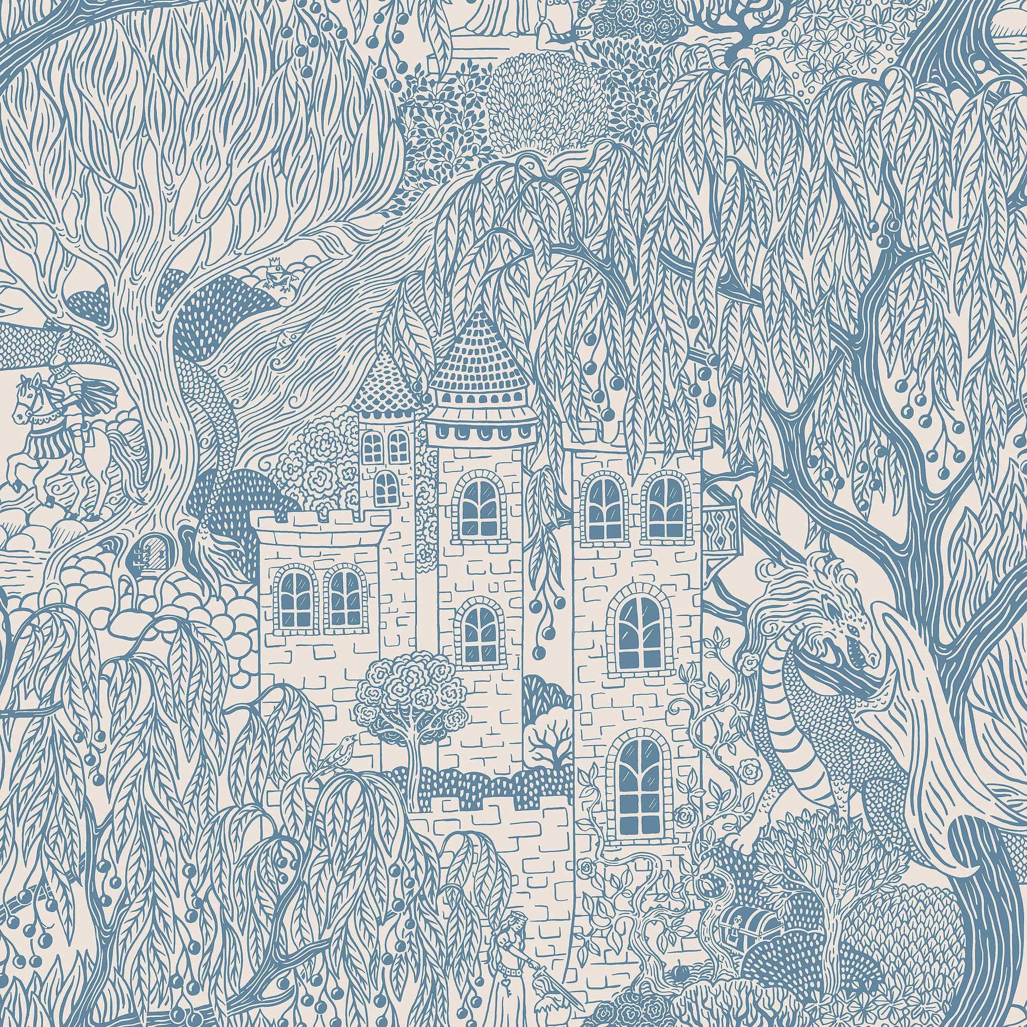 8147 Kingdom of the Willow Blue Wallpaper by Boråstapeter