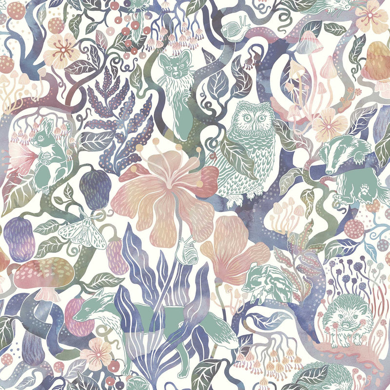 8148 Magic Woods Multi Wallpaper by Boråstapeter