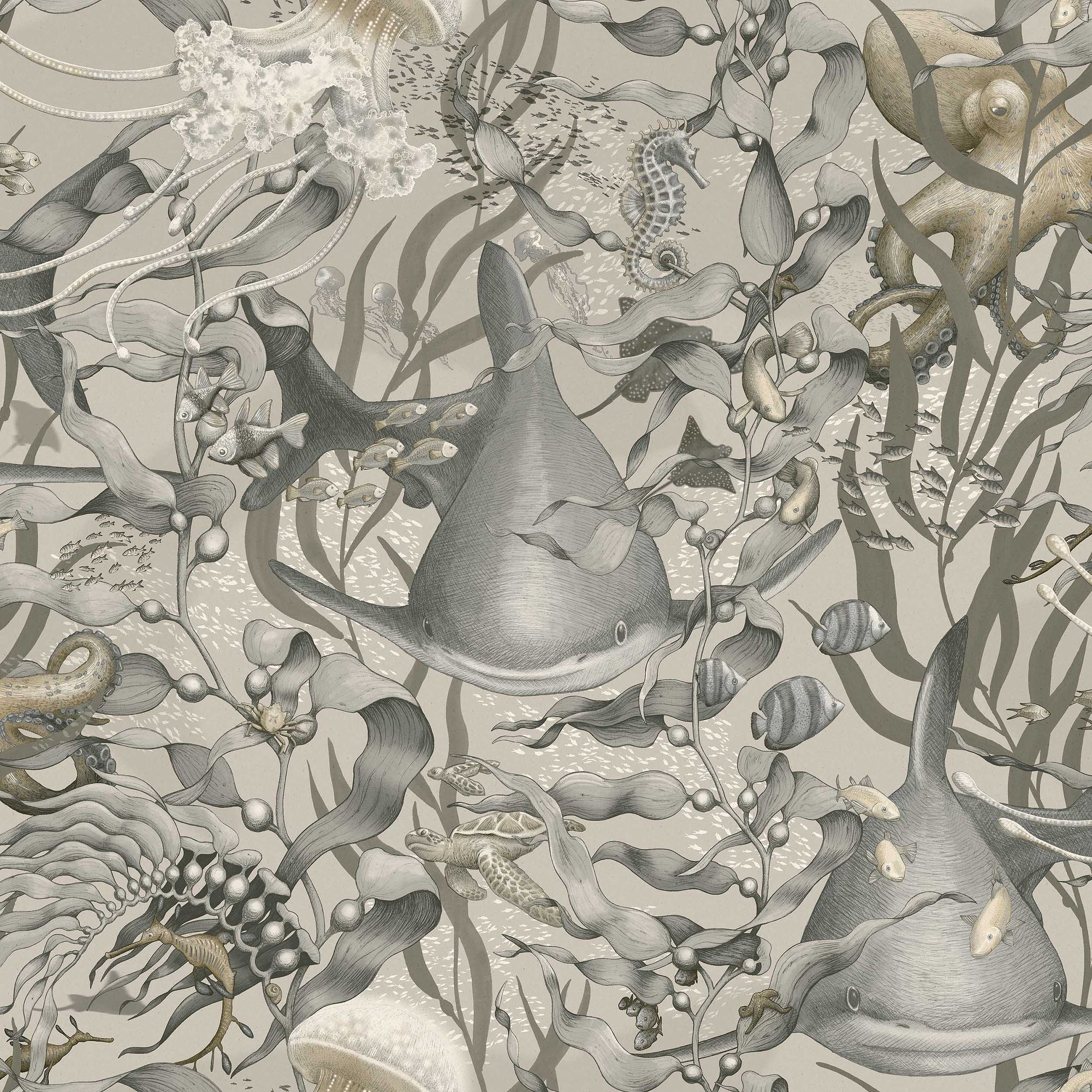 8151 Underwater Magic Beige Wallpaper by Boråstapeter