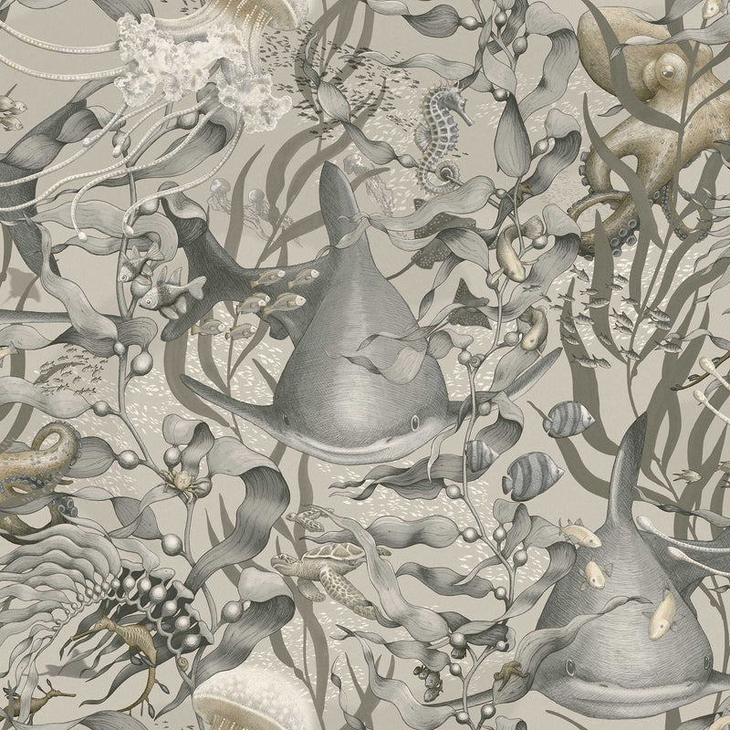 8151 Underwater Magic Beige Wallpaper by Boråstapeter