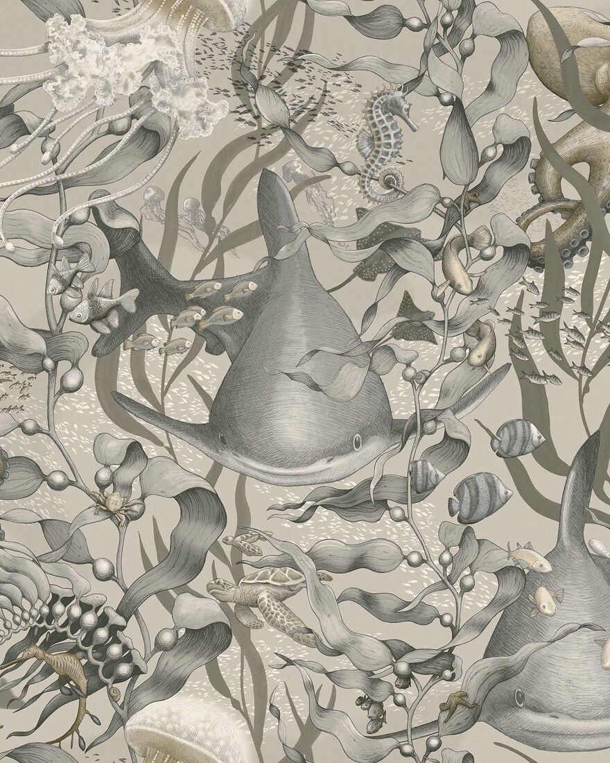 8151 Underwater Magic Beige Wallpaper by Boråstapeter